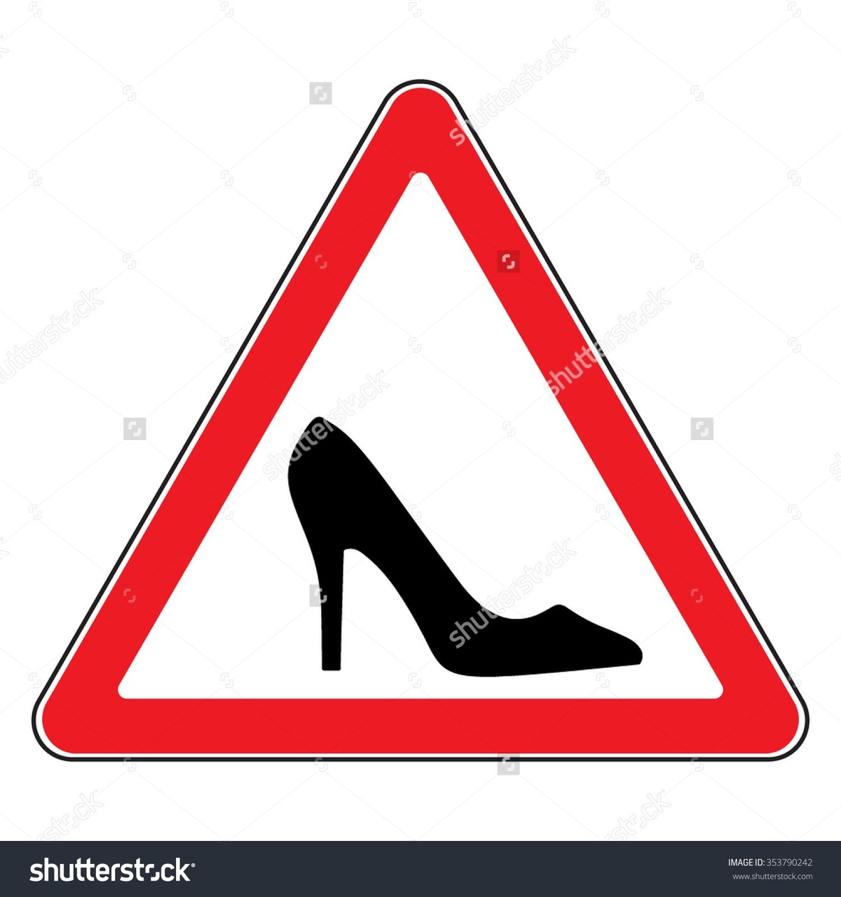 stock-vector-high-heel-shoes-road-sign-elegant-black-silhouette-information-icon-female-driver-symbol-353790242
