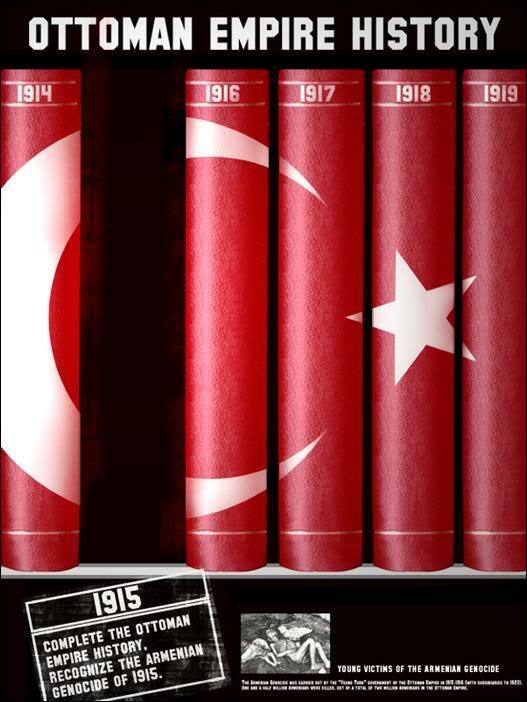 Poster calling for Turkey to recognize the Armenian Genocide of 1915