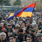 Armenia -- Opposition presidential candidate Raffi Hovhannisian rallies supporters in a massive post-election rally, Yerevan, 20Feb2013