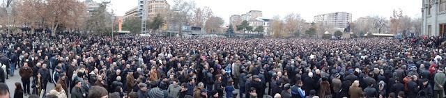 Armenia -- Raffi Hovhannisian's post-election rally, Yerevan, 22Feb2013 | via Tzitzernak