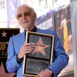 Charles Aznavour Gets a Holywood Star