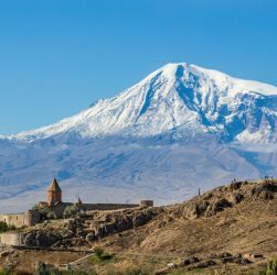 Armenia -- View of Khor Virap, an Armenian monastery and one of the most visited pilgrimage sites in Armenia, Photo by Diego Delso