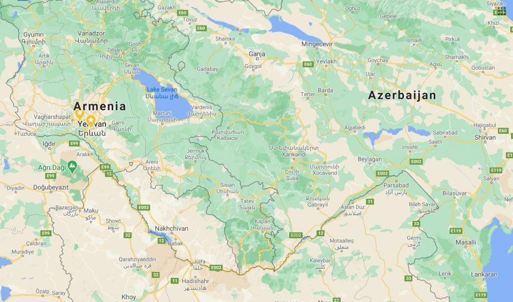 Nagorno-Karabakh Map as of 14Dec2020